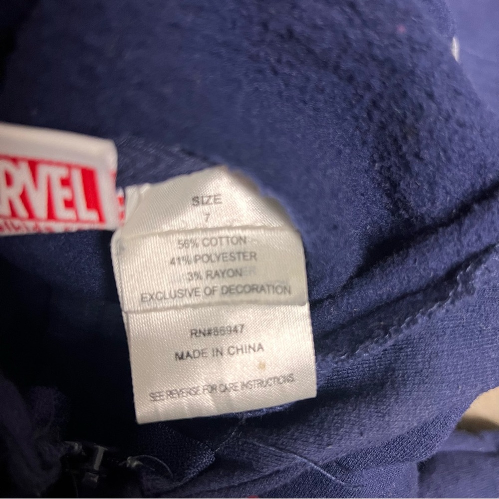 Kids Marvel Ultimate Spiderman Hoodie Sweater Size 7 - Picture 5 of 5